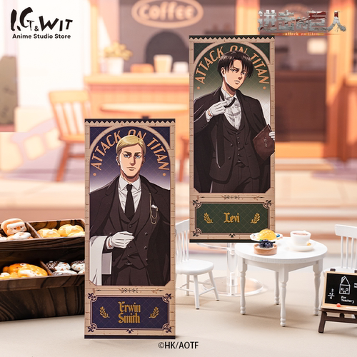【新品】I.G WIT 进击的巨人NobleDuties盲抽镭射票咖啡撤退矮人 - 图1