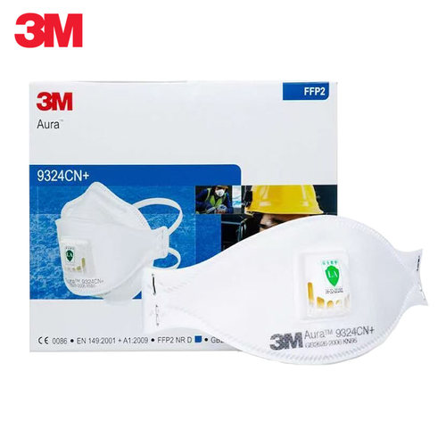 3M 9324CN+/9322A+防护口罩KN95级带呼吸阀透气成人男女防尘口罩 - 图2