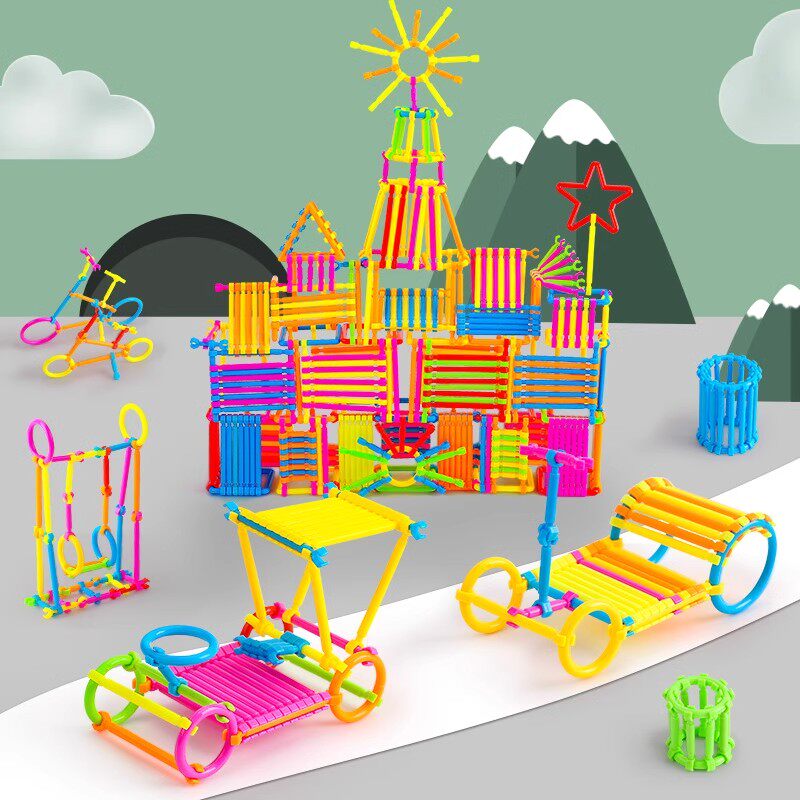 儿童益智魔术棒积木玩具300根/盒