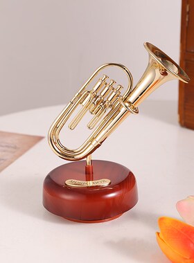 复古留声机摆件音乐盒八音盒创意家居客厅玄关桌面装饰品拍照道具