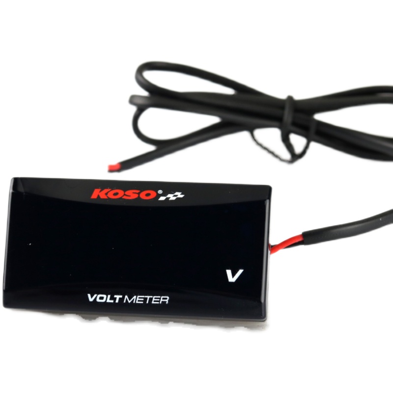 KOSO电压表电动车配件改装 9-150V液晶显示电子表电动车电摩通用 - 图3