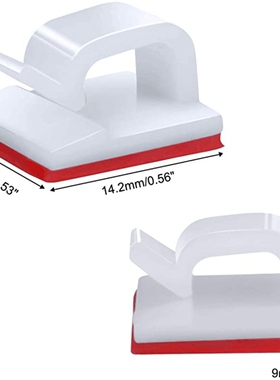 好货100 Self-Adhesive Cable Management Clips, Suitable for T