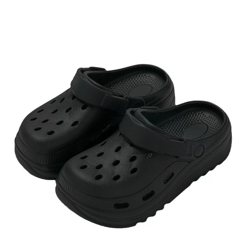 Беременным женщинам Croc Shoes Летняя внешняя обувь 2025 новые нескользящие толстая подошва сандалии пляжная обувь Baotou медицинская обувь для женщин