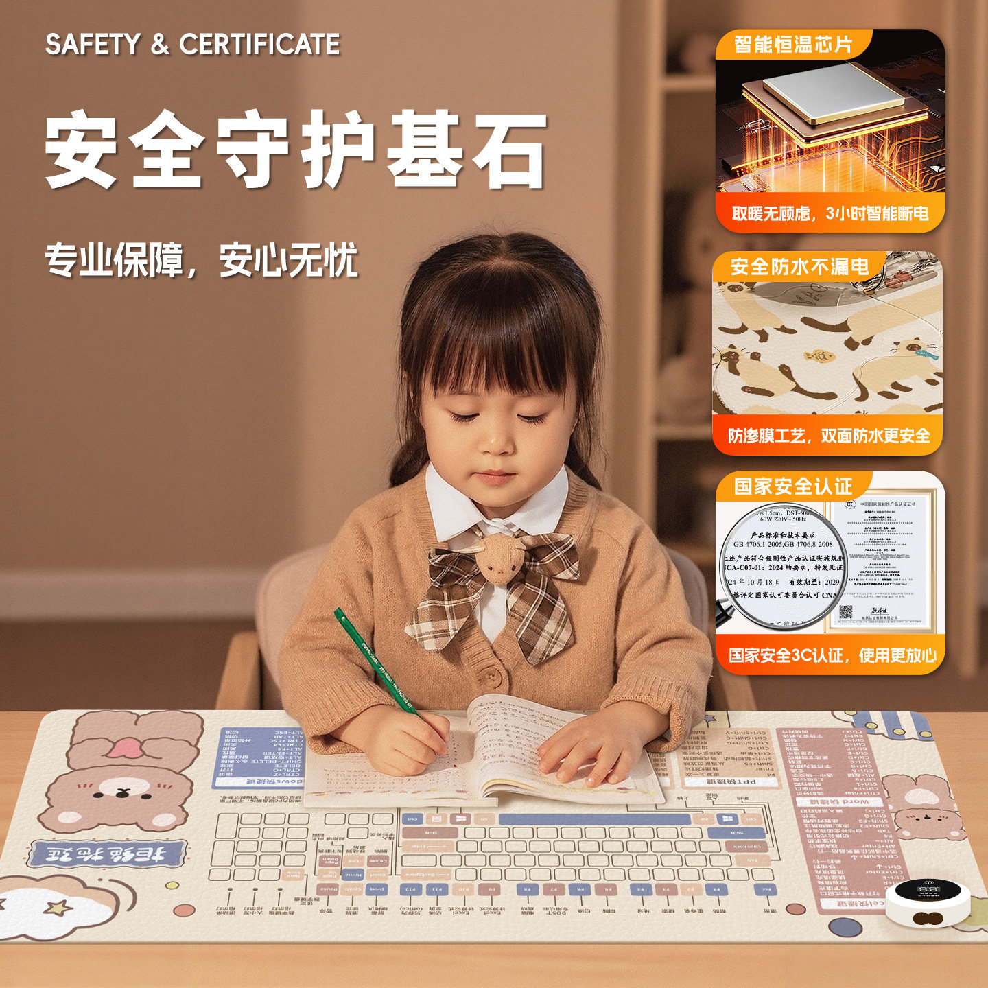 加热鼠标垫桌垫办公室桌面发热暖垫冬天学生写字暖手电热垫加热垫,淘宝优惠券,粉丝福利购,淘宝优惠卷