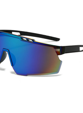 新款欧美时尚运动太阳镜男户外骑行防风眼镜登山防紫外线墨镜