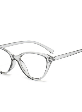 猫眼黑框近视眼镜女可配度数防蓝光素颜方圆脸素颜大框眼镜显脸小