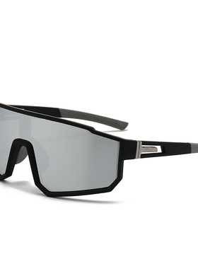 新款运动墨镜现货炫彩一体时尚户外骑行登山防晒太阳眼镜