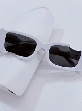 新款儿童太阳镜墨镜个性缺口防晒眼镜夏季防紫外线宝宝遮阳镜