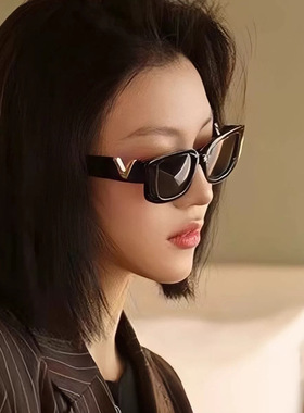 新款欧美时尚金属小方框太阳镜走秀女士墨镜个性潮太阳眼镜