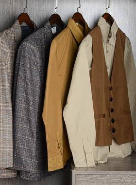 样男士衣间饰品陈列托盘帽组合样板间衣柜房tb-63057衣服摆件搭板