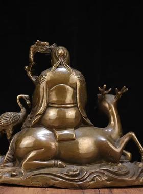 直销新款仿古铜寿星老人寿星公南极仙翁老寿星摆件健康长寿送长辈