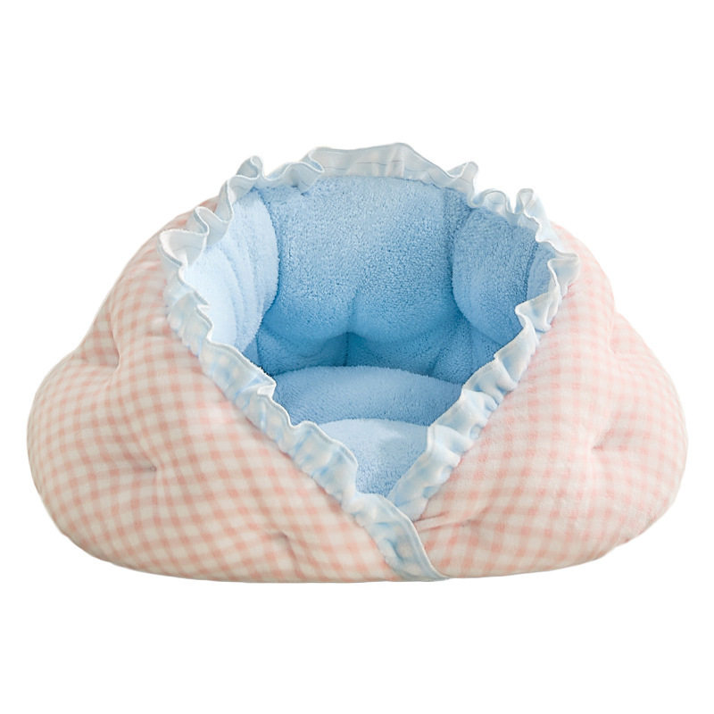 饺子猫窝冬加厚保暖四季通用半封闭小型犬狗窝大号猫垫子猫咪沙发,淘宝优惠券,粉丝福利购,淘宝优惠卷