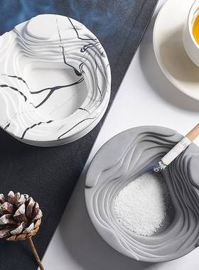 cement marble ashtray home living room decoration office