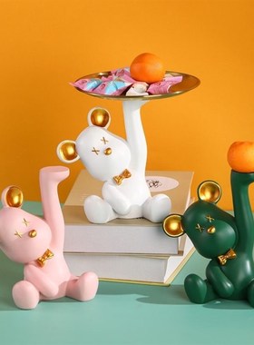 盘子装糖果网红爆款轻奢乾果盘客厅水果盘创意零食碟家用糖果盘