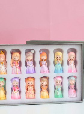 十二星座可爱女孩摆件创意汽车内饰品少女心房间桌面装饰儿童礼物