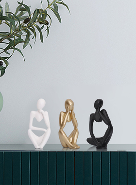 北欧轻奢风抽象人物家居装饰摆件迷你造型工艺品桌面装饰品艺术品