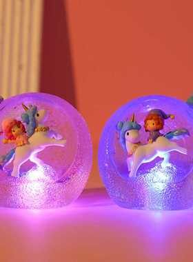 新款直销新款渐变色星星灯可爱卡通少女心夜灯卧室桌面装饰氛围灯