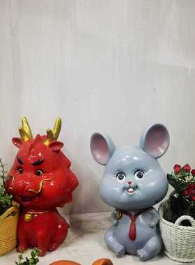 直销新款直销十二生肖树枝摆件家居花园阳台庭院装饰12生肖花釭摆