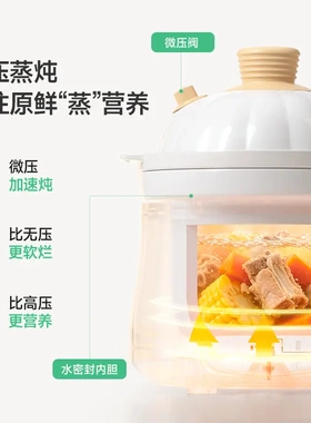 浦利顿陶瓷宝宝辅食电炖盅