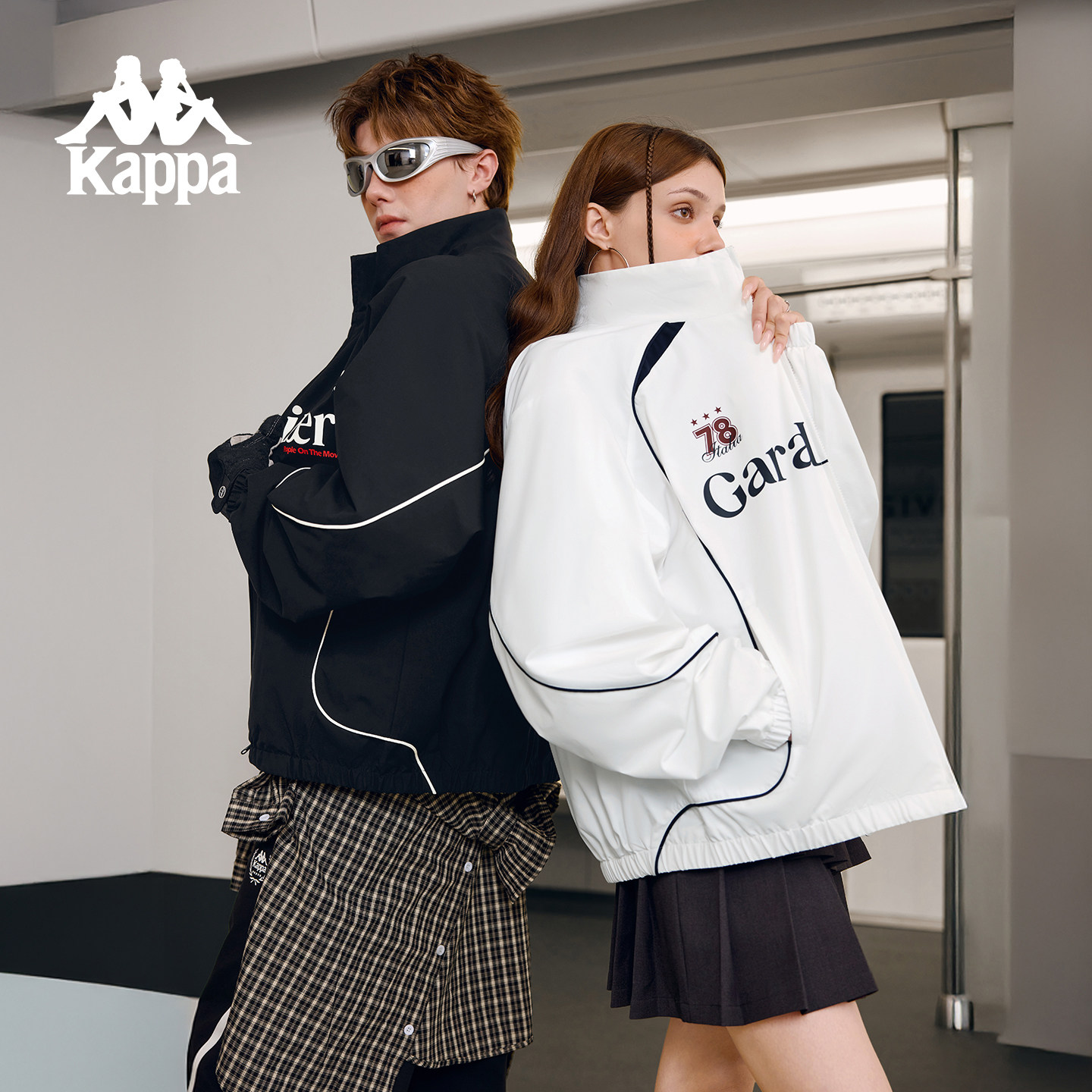 Kappa卡帕背靠背防泼水外套男2025新款秋季运动夹克休闲上衣女款,淘宝优惠券,粉丝福利购,淘宝优惠卷