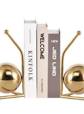 创意书夹办公室书立书靠客厅装饰摆件书房桌面书挡板简约现代轻奢