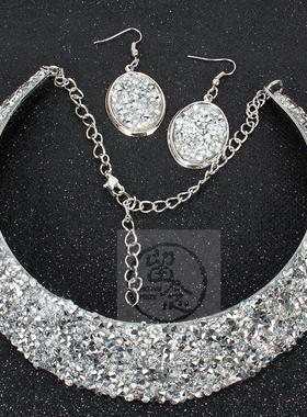 。Collar fashion exaggeration metal false Collar Necklace Ea