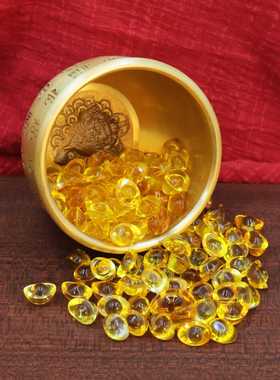 新款直销黄铜米缸百福铜缸摆件水缸聚宝盆客厅家居装饰家用小铜盆