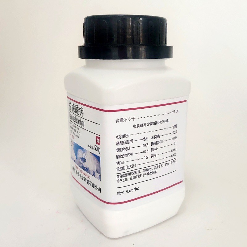 旗舰店官方正品柠檬酸钾 AR500g柠檬酸三钾分析纯化学实验试剂化 - 图0