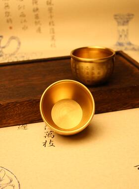 新款直销黄铜聚宝盆百福缸小铜器金属纯铜招米铜摆件铜工艺品会销