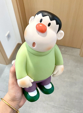 呆萌可爱歪头胖虎手办潮玩创意桌面摆件客厅电视柜玄关酒柜装饰品