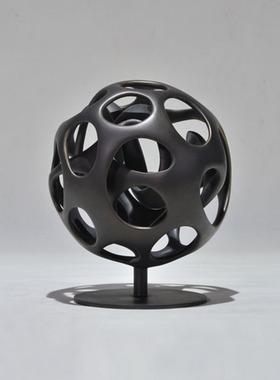 现代酒店艺术雕塑摆件别墅样板间摆设树脂抽象家居饰品陈设可定制