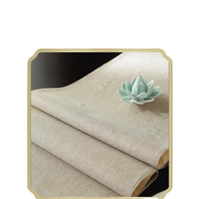 新式席桌旗ALe3pKaB艺禅中意防水茶茶台布长条茶几桌布茶桌垫布床 - 图3