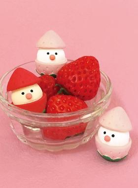 直销新款可爱日式猫 少女心奶油草莓蛋糕帽子猫文鳥甜品店场景摆