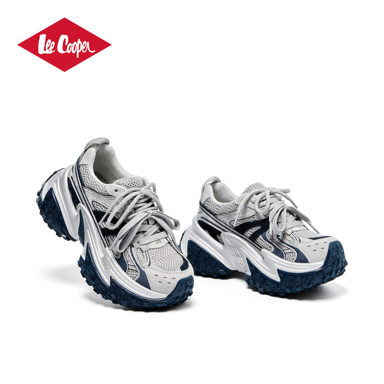 Lee Cooper老爹鞋女款2025新款秋季小个子增高潮流加绒保暖轮胎鞋,淘宝优惠券,粉丝福利购,淘宝优惠卷