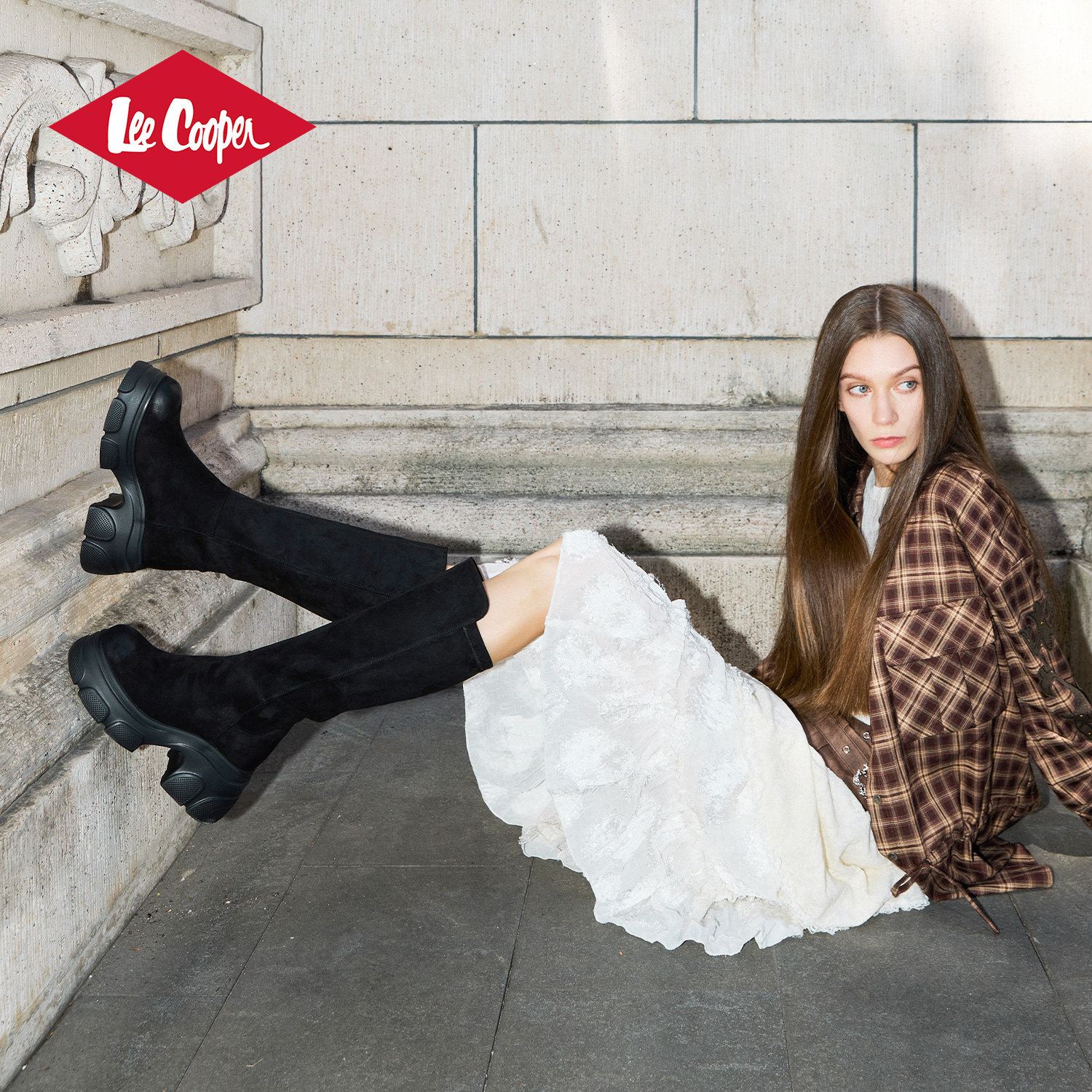 【孟子义同款】LeeCooper时尚长筒靴女款2025新款秋冬增高弹力靴,淘宝优惠券,粉丝福利购,淘宝优惠卷