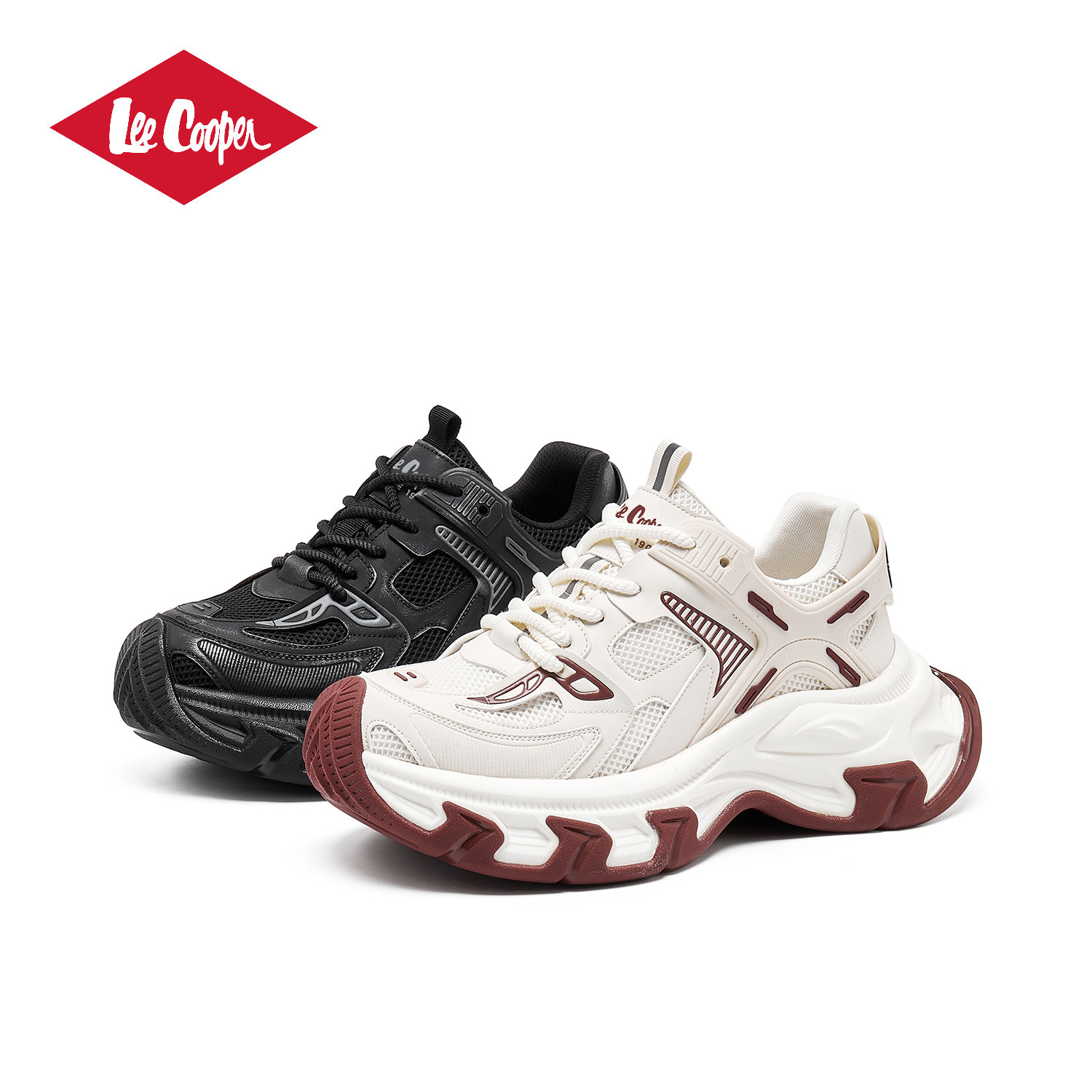 Lee Cooper复古老爹鞋2025新款秋季巴黎男女潮牌增高高级感厚底鞋,淘宝优惠券,粉丝福利购,淘宝优惠卷