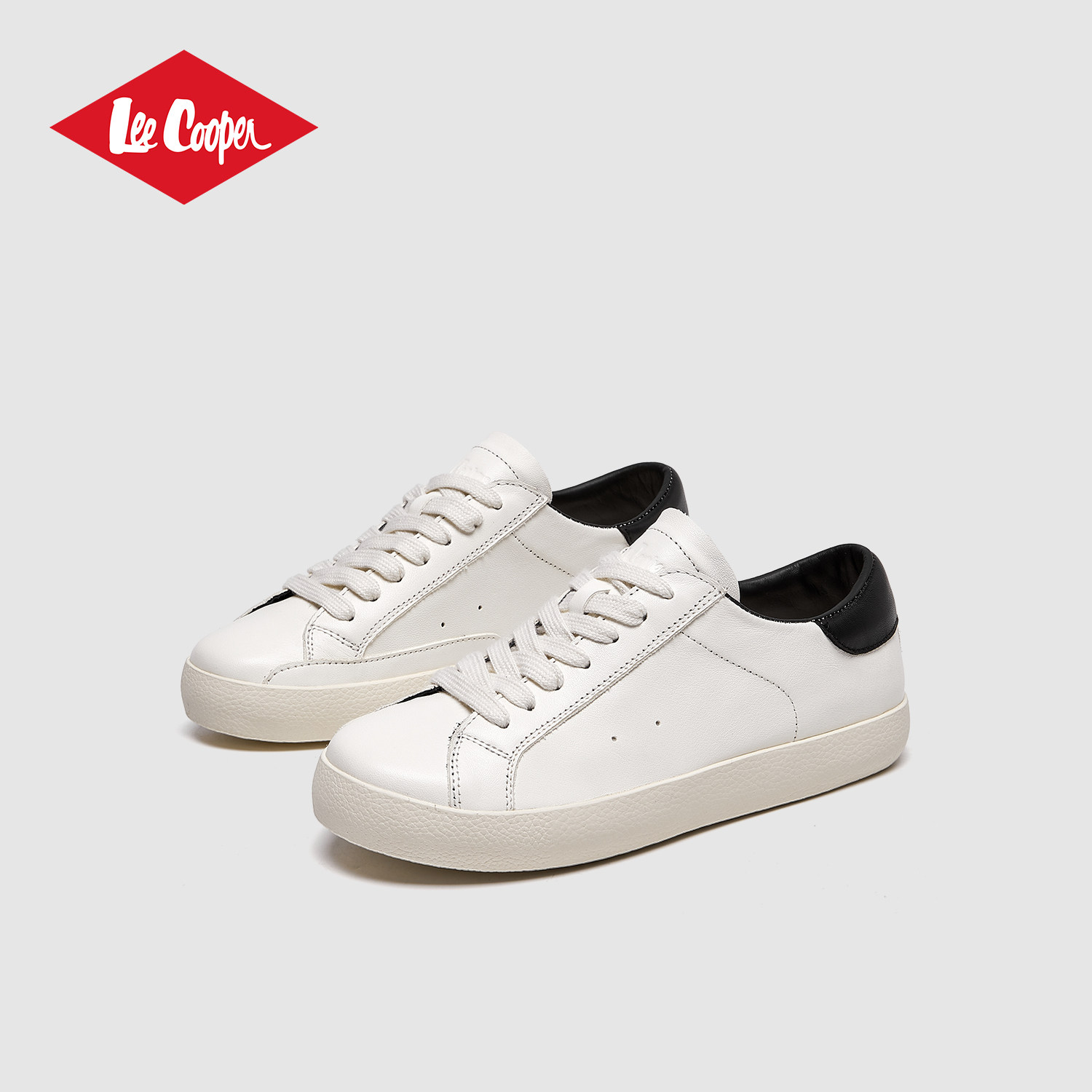 Lee Cooper平底小白鞋女2025新款秋季轻便运动休闲鞋百搭板鞋,淘宝优惠券,粉丝福利购,淘宝优惠卷