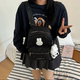 Korean style cute Miffy bunny backpack for women
