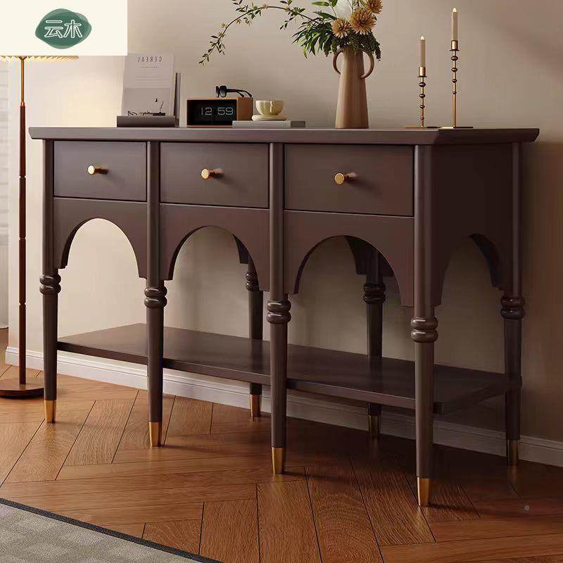 现简约复古风玄置关柜实木斗柜柜餐边美式靠墙物架储71531529物代,淘宝优惠券,粉丝福利购,淘宝优惠卷