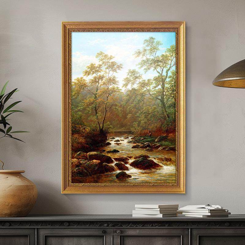 世界名画古典风画景画欧式油厅客装饰山水画美式玄关挂画壁画9745,淘宝优惠券,粉丝福利购,淘宝优惠卷
