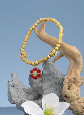 茉奢心悦花锦盘缠手链国风寓意新中式气质送女友马年新年礼物女