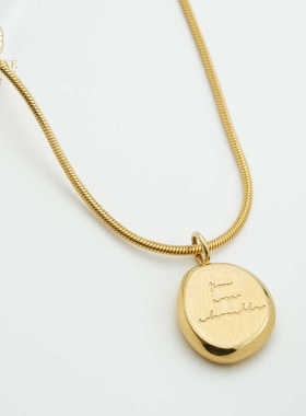 现货小众设计感高级项链925纯银