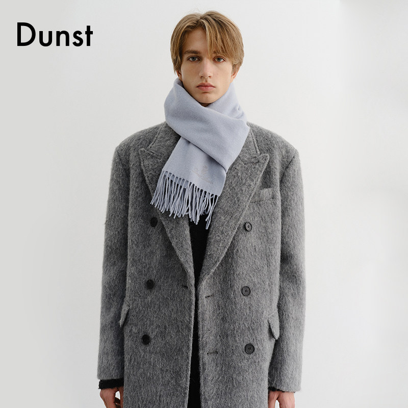 Dunst2025冬季新品围脖男女同款时尚流苏装饰开司米围巾UDMU5F102,淘宝优惠券,粉丝福利购,淘宝优惠卷