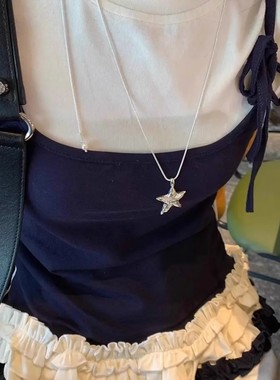 精致风时尚星星项链高级感毛衣链