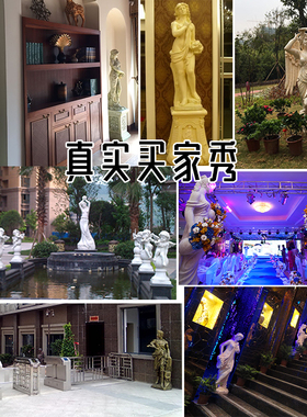 欧式人物雕塑户外花园庭院酒店园林装饰艺术品流水天使玻璃钢摆件