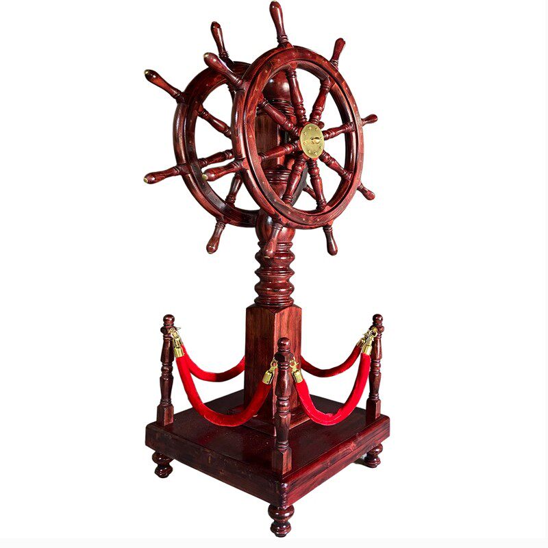 开业贺礼实木领航舵落地大摆件店铺酒店办公室客厅装饰大航海舵手,淘宝优惠券,粉丝福利购,淘宝优惠卷