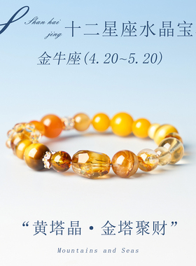 天然海蓝宝手串十二星座