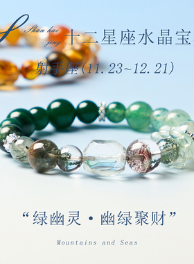 天然黑发晶水晶手串十二星座