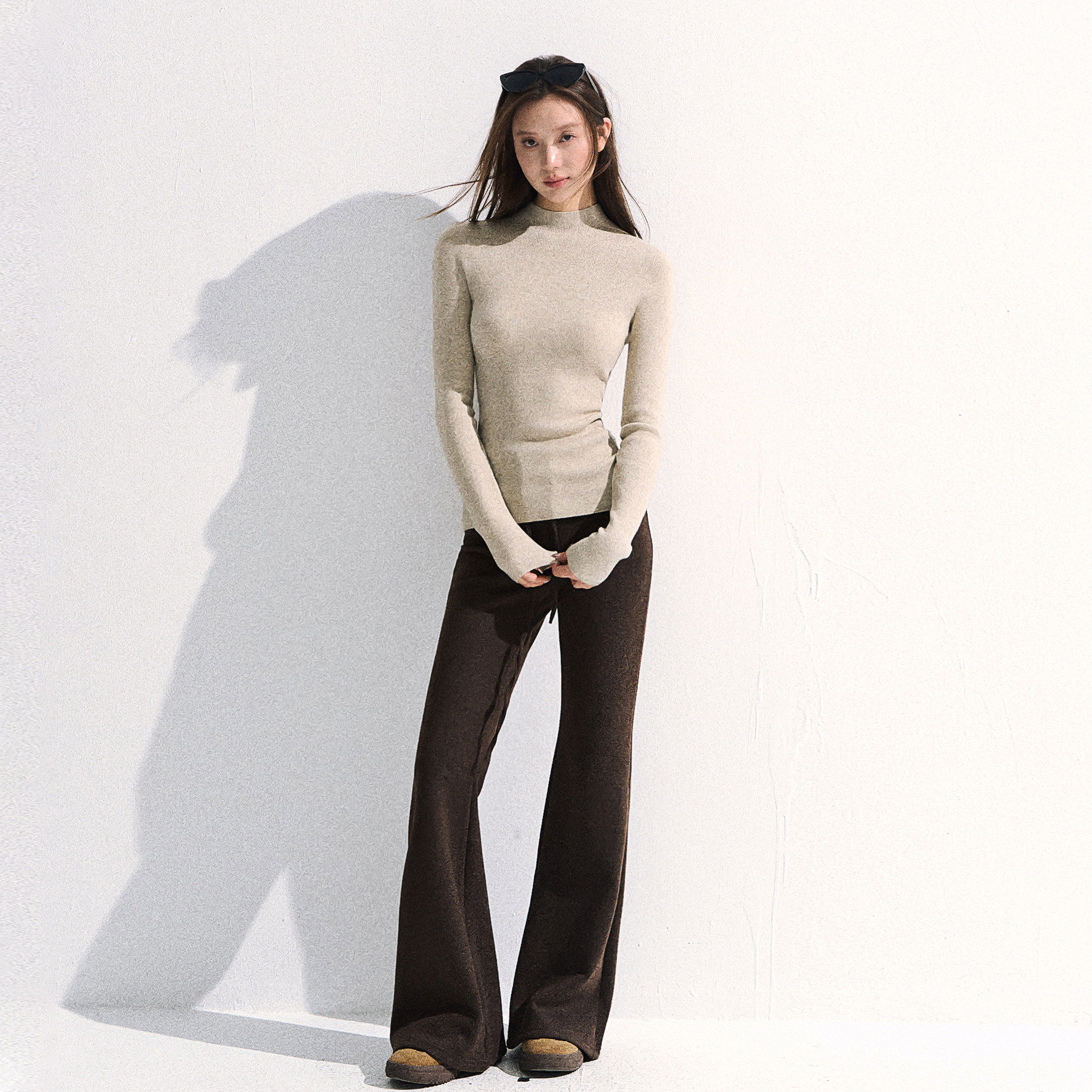 101PASSION半高领针织毛衣打底衫女秋冬内搭正肩修身显瘦长袖上衣,淘宝优惠券,粉丝福利购,淘宝优惠卷