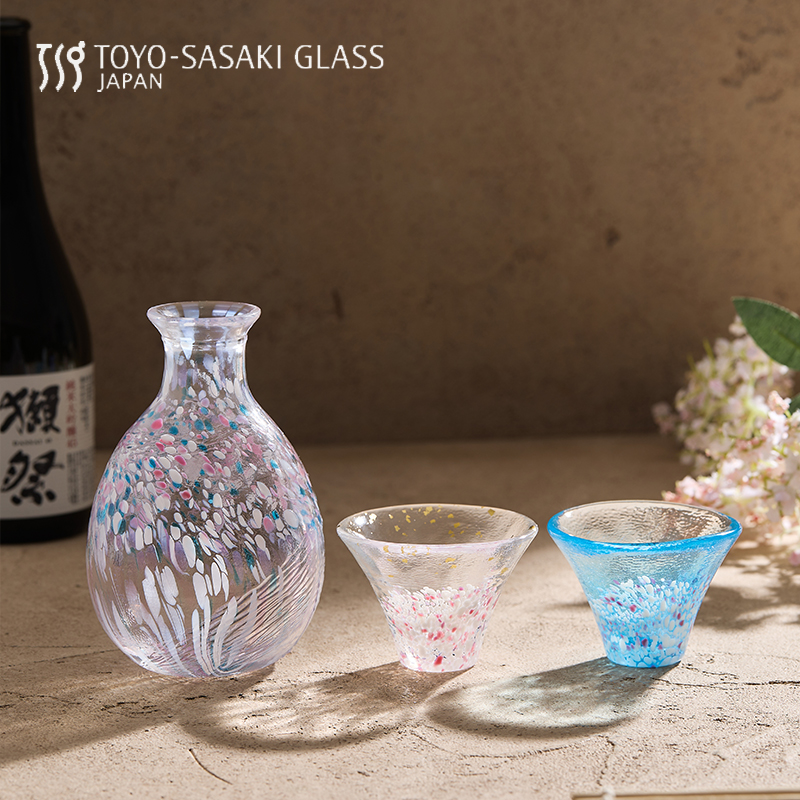 原装进口 东洋佐佐木 和风樱花 富士招福清酒壶礼盒装 馈赠 - 图2